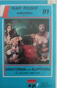 okładka kasety wideo z "Sanatorium pod Klepsydrą"